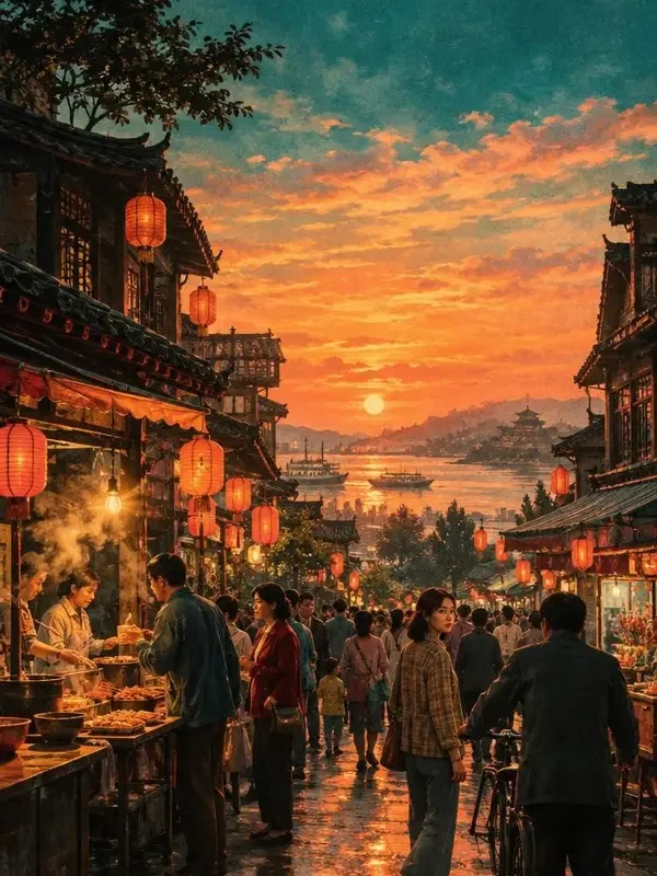 黄果短剧 轻喜题材海报，穿到古代先开一家火锅店